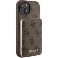 Zestaw Guess GUBPM5P15S4GEMGW do iPhone 15 Etui + Powerbank 5000 mAh Brązowy