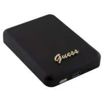 Powerbank indukcyjny Guess GUPBM3ALGSGK 5W 3000 mAh Metal Script Logo Czarny