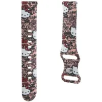 Pasek Hello Kitty HKUWMSDGPTP Uniwersalny Silicone Tags Graffiti Różowy