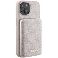 Zestaw Guess GUBPM5P15S4GEMGP do iPhone 15 Etui + Powerbank 5000 mAh Różowy