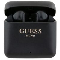 Słuchawki bezprzewodowe dokanałowe Guess GUTWSSU20ALEGK TWS Printed Logo Czarne
