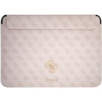 Etui na laptopa Guess GUCS13G4GFPI 4G Metal Gold Logo 13" Różowy