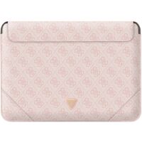 Etui na laptopa Guess 4G Uptown Triangle GUCS14P4TP 14" Rożowy