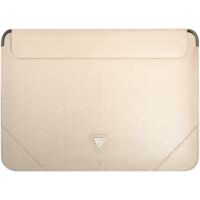 Etui na laptopa Guess Saffiano Triangle Logo GUCS14PSATLE 14" Beżowy
