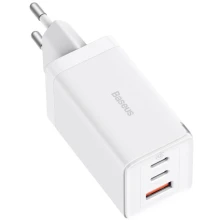Ładowarka sieciowa Baseus GaN5 Pro 2C+U USB-A / USB-C 65W PD QC3.0 Biała