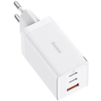 Ładowarka sieciowa Baseus GaN5 Pro 2C+U USB-A / USB-C 65W PD QC3.0 Biała