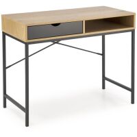 Biurko Halmar B50 Naturalny / Czarny