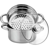 Garnek do gotowania na parze Kinghoff KH-3318 24 cm 3 el.