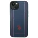 Etui U.S. Polo Assn. USHCP14MPFAV do iPhone 14 Plus / 15 Plus Leather Stitch Granatowe