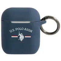 Etui na słuchawki U.S. Polo Assn. USACA2SFGV do AirPods 1/2 Silicone Collection Granatowe