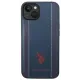 Etui U.S. Polo Assn. USHCP14SPFAV do iPhone 14 /15 /13 Leather Stitch Granatowe