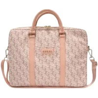 Torba na laptopa Guess GUCB15HGCFSEP GCube Stripes 16" Różowa