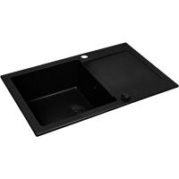 Zlewozmywak granitowy Pyramis Mido 79x50 1B1D Black Edition