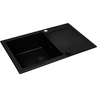 Zlewozmywak granitowy Pyramis Mido 79x50 1B1D Black Edition