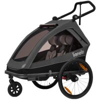 Przyczepka rowerowa Lionelo Cama Grey Graphite