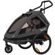 Przyczepka rowerowa Lionelo Cama Grey Graphite