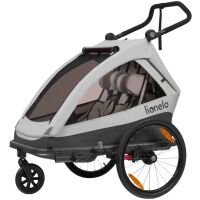 Przyczepka rowerowa Lionelo Cama Grey Stone
