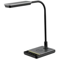 Lampka biurkowa Maxcom ML3100 Porto z ładowarką indukcyjną 10W Czarna