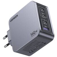 Ładowarka sieciowa Ugreen Nexode Pro 160W  GaN USB + 3x USB-C Szara