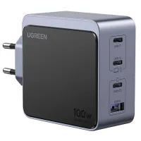 Ładowarka sieciowa Ugreen Nexode Air 100W 3x USB-C USB Szara