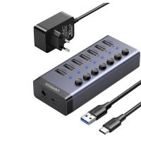 Hub Ugreen CM48 7w1 USB-C Czarny