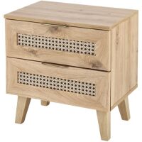Szafka nocna Halmar Borneo SN-1 Dąb Artisan / Czarny
