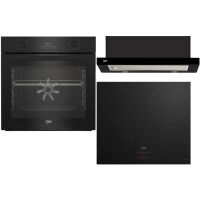 Zestaw AGD do zabudowy Beko Piekarnik + Płyta indukcyjna BBSE17300B + Okap HNT62210B