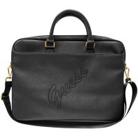 Torba na laptopa Guess GUCB15PUSASBK Saffiano Script 16" Czarna