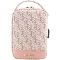 Torebka/Etui Guess GUHBHGCFSEP GCube Stripe Różowa