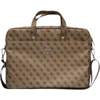 Torba na laptopa Guess GUCB15P4TW 4G Saffiano Triangle Logo 16" Brązowa