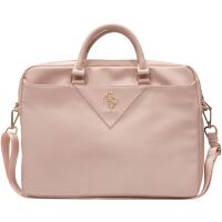 Torba na laptopa Guess GUCB15ZPGSTEGP 4G Triangle 16" Różowa
