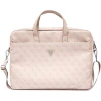 Torba na laptopa Guess GUCB15P4TP 4G Saffiano Triangle Logo 16" Różowa