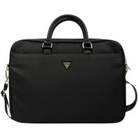 Torba na laptopa Guess GUCB15NTMLBK Nylon Triangle Logo 16" Czarna