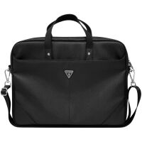 Torba na laptopa Guess GUCB15PSATLK Saffiano Triangle Logo 16" Czarna
