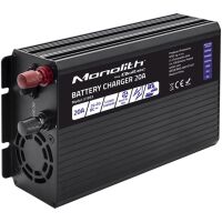 Inteligentna ładowarka do akumulatora Qoltec Monolith AGM GEL SLA LiFePO4 20 A