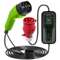 Mobilna ładowarka do samochodu elektrycznego Qoltec EV z regulacją 2w1 Typ2 7kW 230V CEE 3 PIN LCD 5m