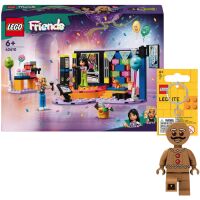 Zestaw LEGO Klocki Friends Impreza z karaoke 42610 + Brelok Piernikowy ludek LGL-KE182