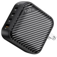 Ładowarka sieciowa INVZI P310A GanHub 3X USB-C+USB 100W Czarna
