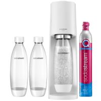 Zestaw Sodastream Saturator Terra Biały + 3 butelki Fuse 1l Białe