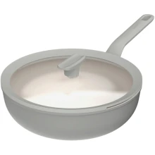 Patelnia wok z pokrywą Berghoff Leo Balance Eco Grey 28 cm