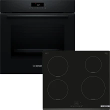 Zestaw AGD do zabudowy Bosch Piekarnik elektryczny HBA571BB4 + Płyta indukcyjna PIE631BB5E