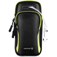 Opaska na ramię na telefon Swissten Armbag Case Czarna