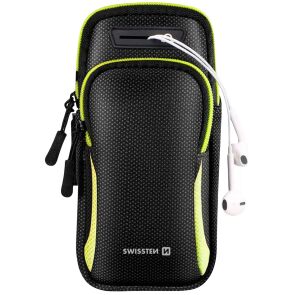 opaska na ramie do biegania na telefon swissten armbag case czarna zdjecie glowne produktu