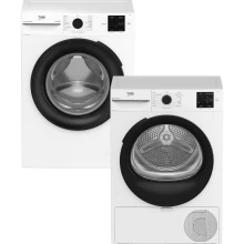 Zestaw AGD Beko Pralka BM1WFU37225WPB 7kg + Suszarka BM3T38230WPB 8kg Slim