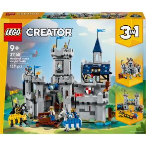 klocki lego cerator 3w1 sredniowieczny zamek rycerzy konnych 31168 opakowanie przod
