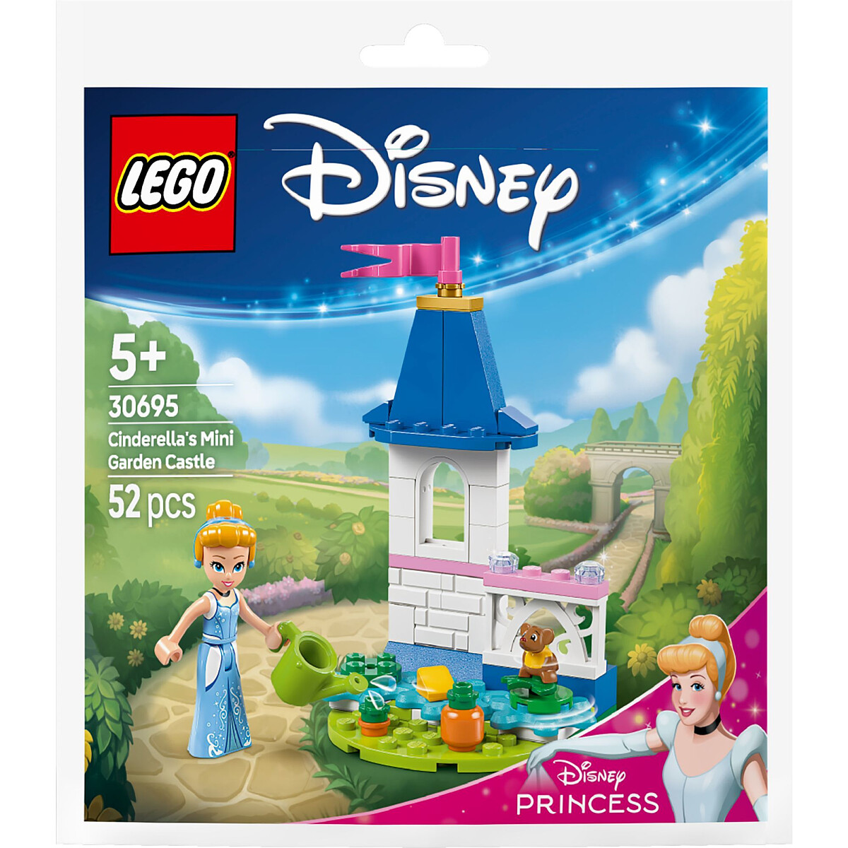 klocki lego disney miniaturowy zamek kopciuszka z ogrodem 30695 opakowanie