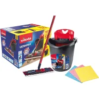 Mop płaski Vileda Ultramax BOX + zestaw 3 ściereczek