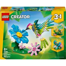 Klocki LEGO Creator 3w1 Dzikie zwierzęta: kolorowy koliber 31384
