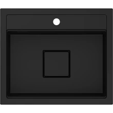 Zlewozmywak granitowy Kernau KGS R 60 1B Deep Black