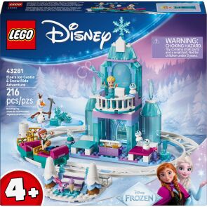 klocki lego disney lodowy zamek elzy i sniezna przejazdzka 43281 opakowanie przod